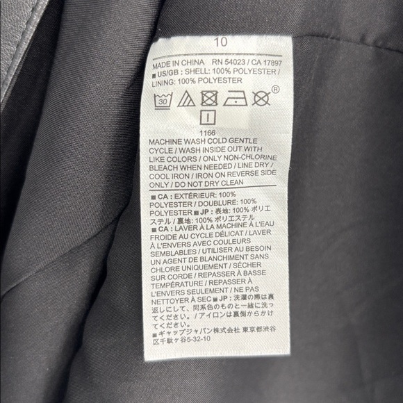 Banana Republic Factory Vegan Leather Midi Dress Women’s Size 10 in Black NWT! - Picture 13 of 13